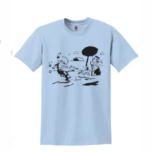 Pulp Fiction Jules Krazy Kat Herren hellblau T-Shirt US-Größe, Unisex Rundhalsausschnitt - Bild 1 von 3