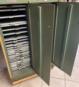 Metall Schubladenschrank Werkstatt Werkbank Stabil Regal Schrank Buchbinder - Bild 1 von 12