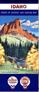 1957 Chevron Road Map: Idaho NOS - Picture 1 of 1
