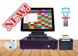 TSE NEU Kassensystem Touch für Handel, Kiosk, Biergarten, Döner, Laden, Friseur - Bild 1 von 9