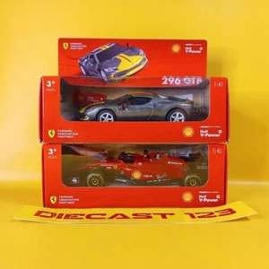 ( Lot of 2 ) 2023 SHELL V-POWER FERRARI F1-75 & FERRARI 296 GTB Limited Edition - Picture 1 of 16