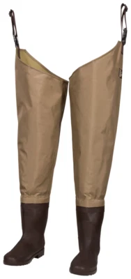 White River Fly Shop Three Forks Lug Sole Hip Waders for Men - Light Brown - 10R - Image 1 of 2
