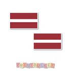 Latvia Flag 120mm  sticker  Twin pack quality water & fade proof vinyl