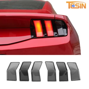 6pcs Rear Taillamp Cover Tail Light Guards Trim for Ford Mustang 24+ EcoBoost GT - Picture 1 of 12