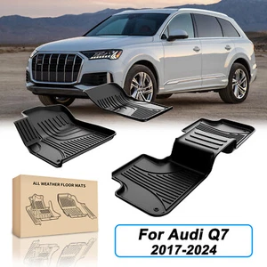Car Floor Mats Rubber Liners Carpet All Weather Protector For Audi Q7 2017-2024 - Picture 1 of 11