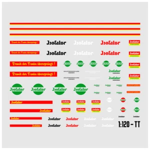 Waterslide Decal 1:120 TT -  DDR Isolator Zündkerzen - W50 Truck LKW Multicar - Bild 1 von 3