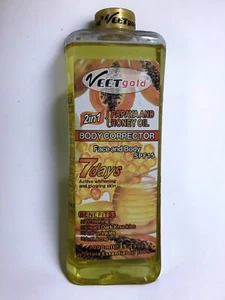 Veet Gold Papaya Honey 2 In 1 Active Whitening Glowing Corrector Oil Spf 15 - Picture 1 of 5