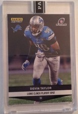 2016 Panini Instant Playoffs Lions #630 DEVIN TAYLOR Black Version #1/1 MADE