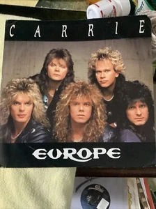 Europe "Carrie" "Love Chaser" 45 Vg+ Tested Jukebox Picture Sleeve - Picture 1 of 3