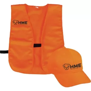 HME Safety Visibility Orange Vest and Hat Combo Unisex, One Size - HMESFVHOR - Picture 1 of 1
