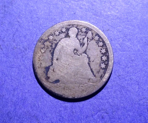 1855 w/arrows Liberty Seated Half Dime  AG Cover