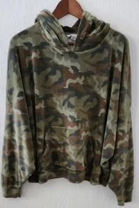 Sudadera con Capucha American Eagle Outfitters Para Mujer XL Recortada Terciopelo Manga Larga Camuflada (7) - Imagen 1 de 7