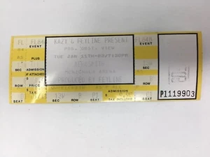 Aerosmith 1983 Concert Ticket Unused Full Intact Denver McNichols Arena Vintage - Picture 1 of 3