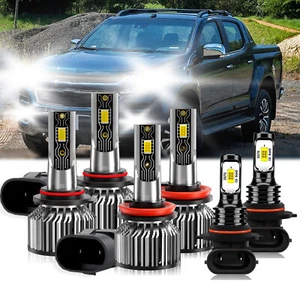 For Chevrolet Colorado 2019-2022 LED Headlight Bulb High Low Beam+Fog Light Kits - Picture 1 of 11