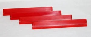 Lot of 4 Scrabble Red Plastic Tile Holders Racks Trays Replacement Parts-G12 - Picture 1 of 4