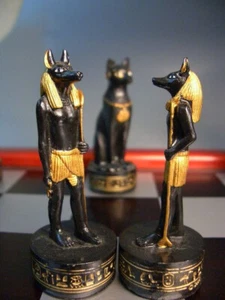 SCHACHFIGUREN VERONESE ÄGYPTER ERSATZFIGUR BAUER SCHWARZ NEU - Picture 1 of 4