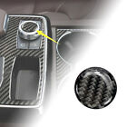 Real Carbon Fiber Multimedia Button Trim Cover Sticker Fits 08-14 W204 C350