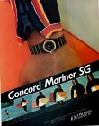 1984 Concord Mariner SG Sportswatch Woman Surfing Ocean Vintage Photo PRINT AD