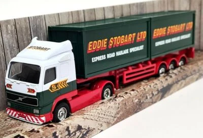 Corgi 1/64 TY86705 Eddie Stobart Volvo Skeletal Trailer Diecast Truck - Image 1 of 4