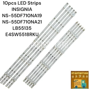 10pcs LED Strips INSIGNIA NS-55DF710NA19 NS-55DF710NA21 LB55135 E4SW5518RKU - Picture 1 of 11
