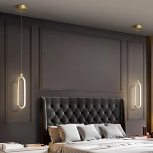 LED Pendant Light Gold Chandelier Lighting Copper Lamp Bedroom Ceiling Lights - Picture 1 of 7