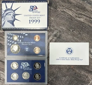 1999 US Mint Proof Set in Original Government Packaging (OGP) with COA - Picture 1 of 3