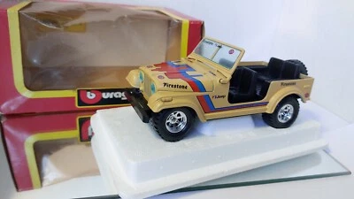 Bburago 1:24 Jeep CJ 5 Laredo Rally STP Firestone In Box Burago - Immagine 1 di 4