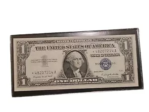 1957 A *STAR* NOTE $1 Dollar Silver Certificate (Blue Seal) Choice CU crisp! - Picture 1 of 2