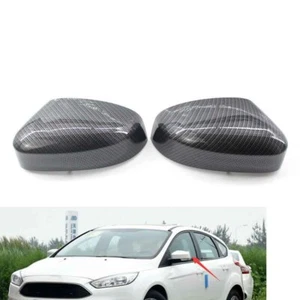 Guscio copri specchietti retrovisori stampati in fibra di carbonio per Ford Focus 12-18 MK3 - Foto 1 di 4