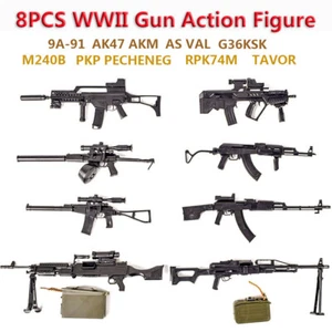SWAT 1/6 Scale Gun Assemble Model RPK74 M240 PKP Tavor G36KSK 9A-91 AK47 ASVAL - Picture 1 of 24