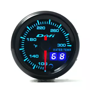 2 inch 52mm 7 Color LED Digital & Pointer Car Water Temp Temperature Gauge Meter - Picture 1 of 13