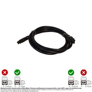 Cable Firewire IEEE 1394 1394B BETA to Bilingual 9-Pin Black 6FT #130558 - Picture 1 of 2