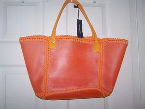 Berge jelly and leather RARE handbag NEW this season color orange! - Picture 1 of 3