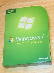 Microsoft Windows 7 Home Premium Upgrade DVD 32 & 64 Bit Betriebssystem mit Schlüssel - Bild 1 von 2