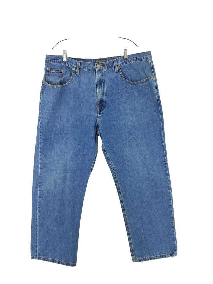 Pantalones de mezclilla Saddlebred para hombre 42 x 32 azul calce clásico estilo 8956 cremallera mosca #2445 Foto 1 de 4