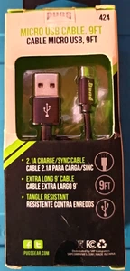 Pugs Micro USB (from USB-A) Charge Cable 9ft - Picture 1 of 2