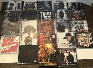 Vintage 90’s Rap CD Bundle (Jay-Z, DMX, 2pac, Nas, Method Man, 50 Cent, N.W.A) - Picture 1 of 24