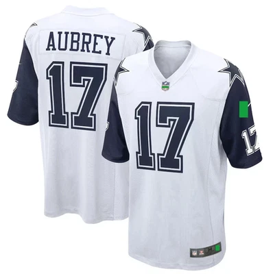 #17 Brandon Aubrey Vaquero Cuello en V Jersey Talla Completa S-5XL TMB6450 Foto 1 de 2