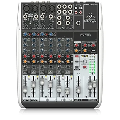 Behringer Analog Mixer 12 Channel 1 Knob Comp/USB Audio Interface XENYX Q1204USB - Image 1 of 4