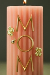 Anthropologie Golden “Mom” Candle Charm NWT Girly Coquette Cottagecore Whimsical - Picture 1 of 3