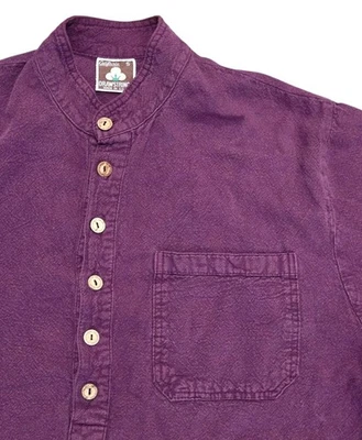 Vintage California Drawstrings Shirt Plum Color USA Pre-shrunk Oversized Small - Image 1 of 4