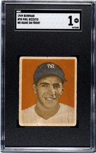 1949 Bowman #98 Phil Rizzuto - No Name On Front - PSA 1 - Bild 1 von 2