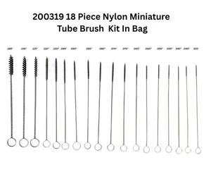 HIGHTBRUSH MINIATURE MICRO ANTI-MICROBIAL NYLON TUBE BRUSHES WITH LOOP HANDLE - Picture 1 of 19