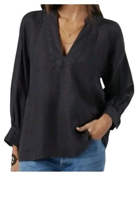 Blusa Popover Joie Feminina Preta Perci Manga Longa Tamanho Médio - Imagem 1 de 4