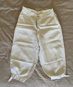 1920s/1930s Men’s White Linen Plus Fours. Good Condition W29 - Picture 1 of 7