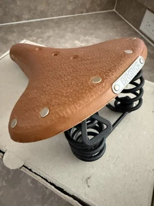 Sillín Tallado Brooks B.67-s - Cuero Marrón Rieles Negros con CORDONES Unisex NUEVO - Imagen 1 de 4