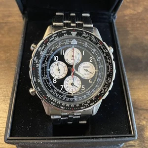 SEIKO FLIGHT MASTER 7T34 PILOT ALARM 573540 - Picture 1 of 6