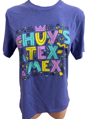 Camiseta Chuy's Tex Mex Púrpura Manga Corta Mujer M Mediana Foto 1 de 4