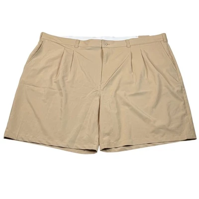 Nuevo con etiquetas Pantalones Cortos Reebok Golf Para Hombres Talla 56 Caqui Plisado Continua Confort Cintura Foto 1 de 4