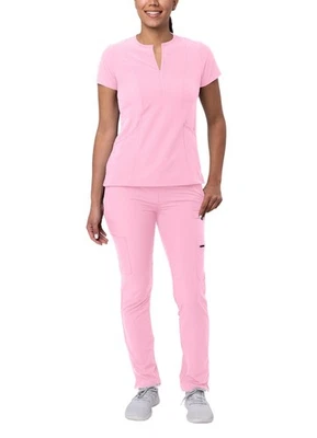 Conjunto Médico Adar para Mujer - Blusa Médica Babero Frontal Calzoncillo y Pantalones Médicos Ajustados Carga Foto 1 de 4